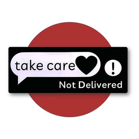 Take Care Message LED Car Sticker