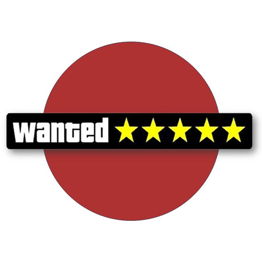 Wanted LED Car Sticker